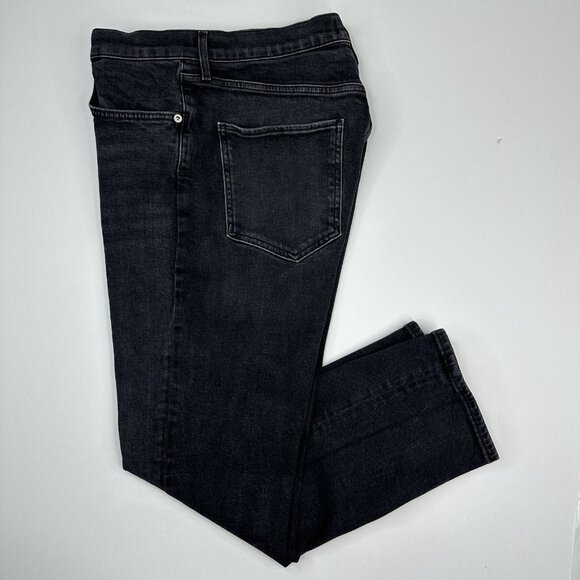 AGOLDE Women Black Pepper Hi-Rise Straight Crop Designer Luxury Jean W32/L26 - Picture 2 of 12
